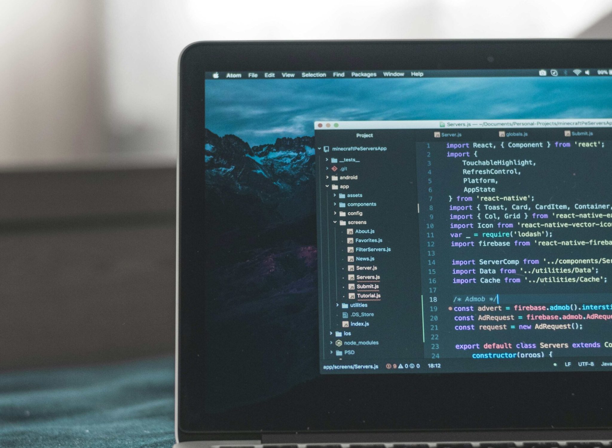 modern business website designer working